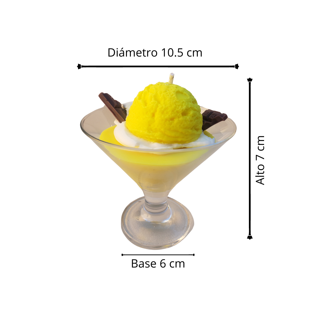 VELAS DE COPAS DE HELADO