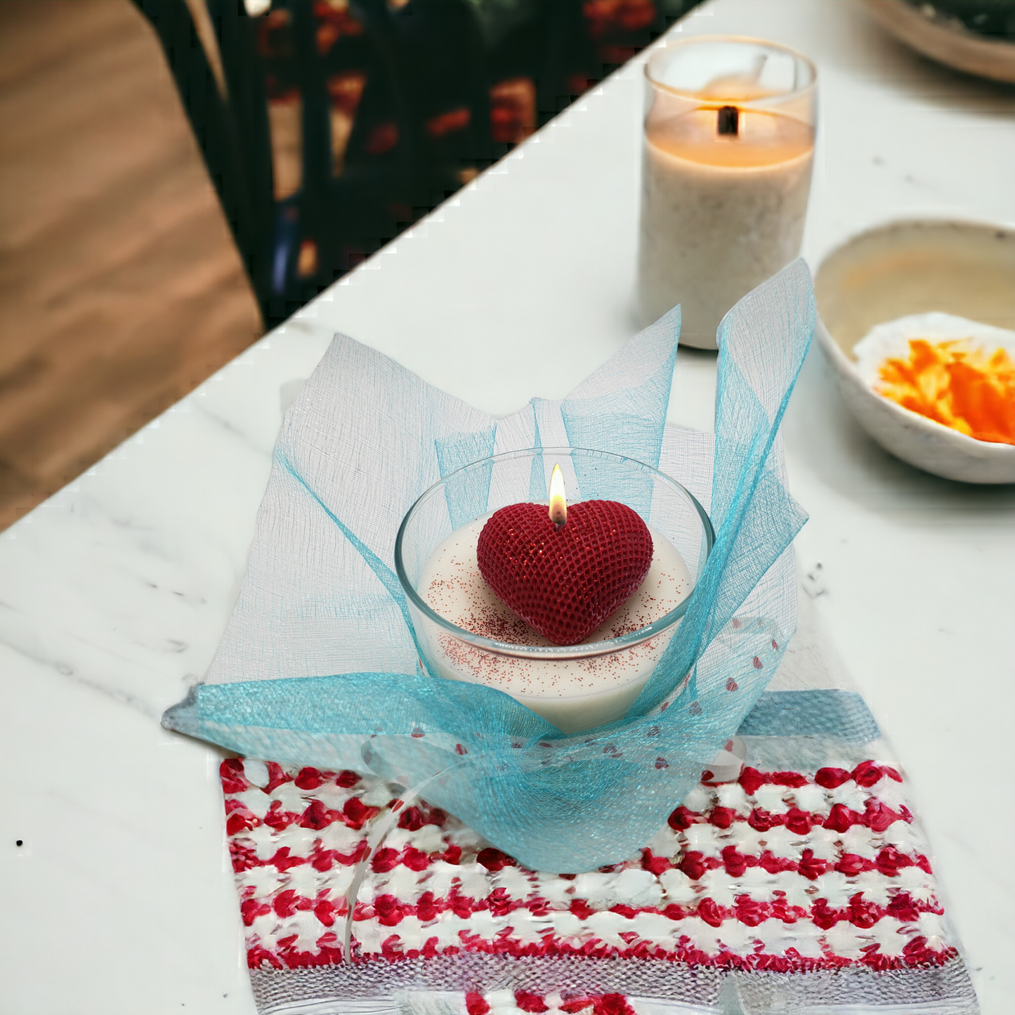 SAN VALENTÍN, VELA CORAZÓN ARDIENTE