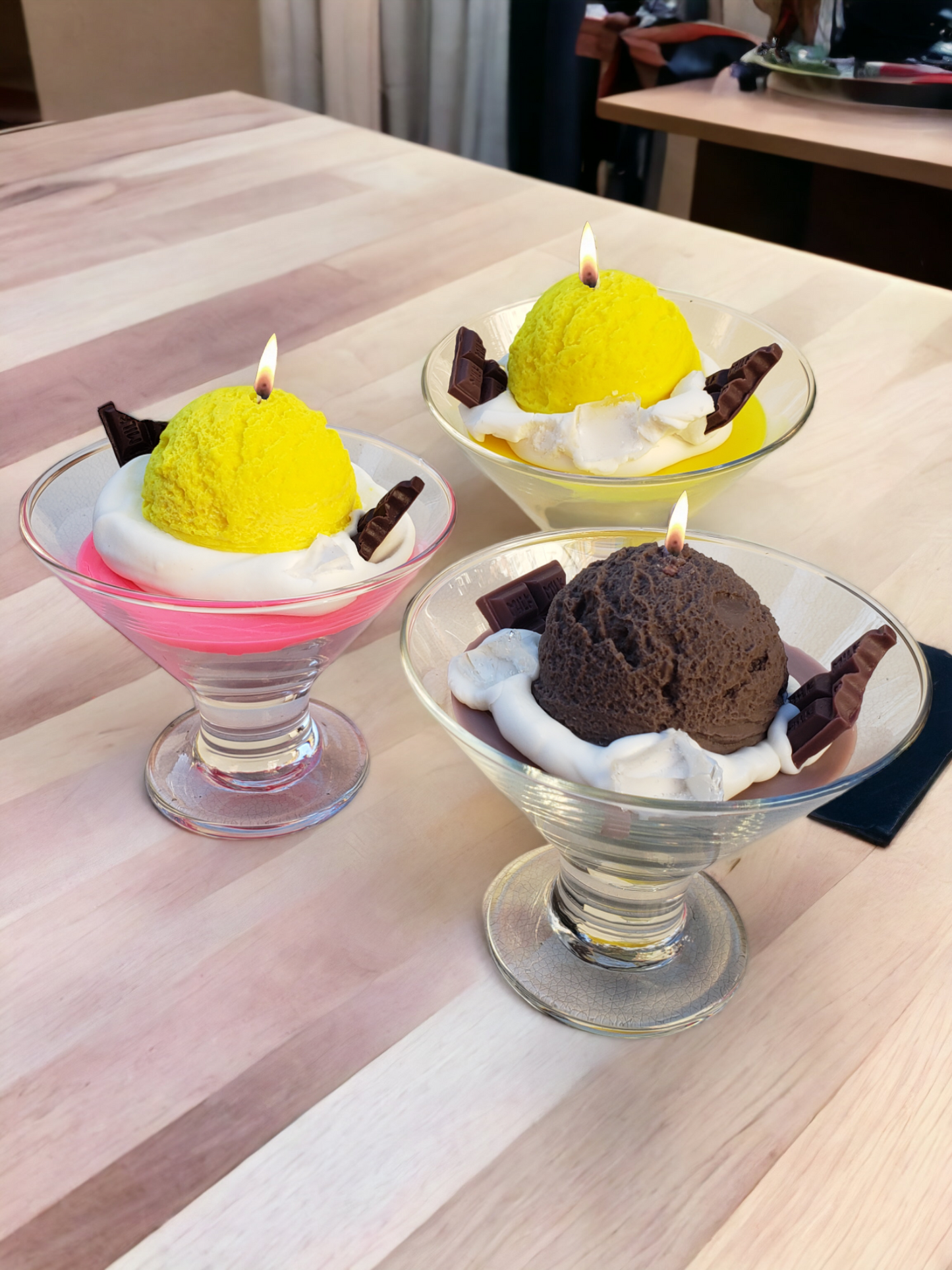 VELAS DE COPAS DE HELADO