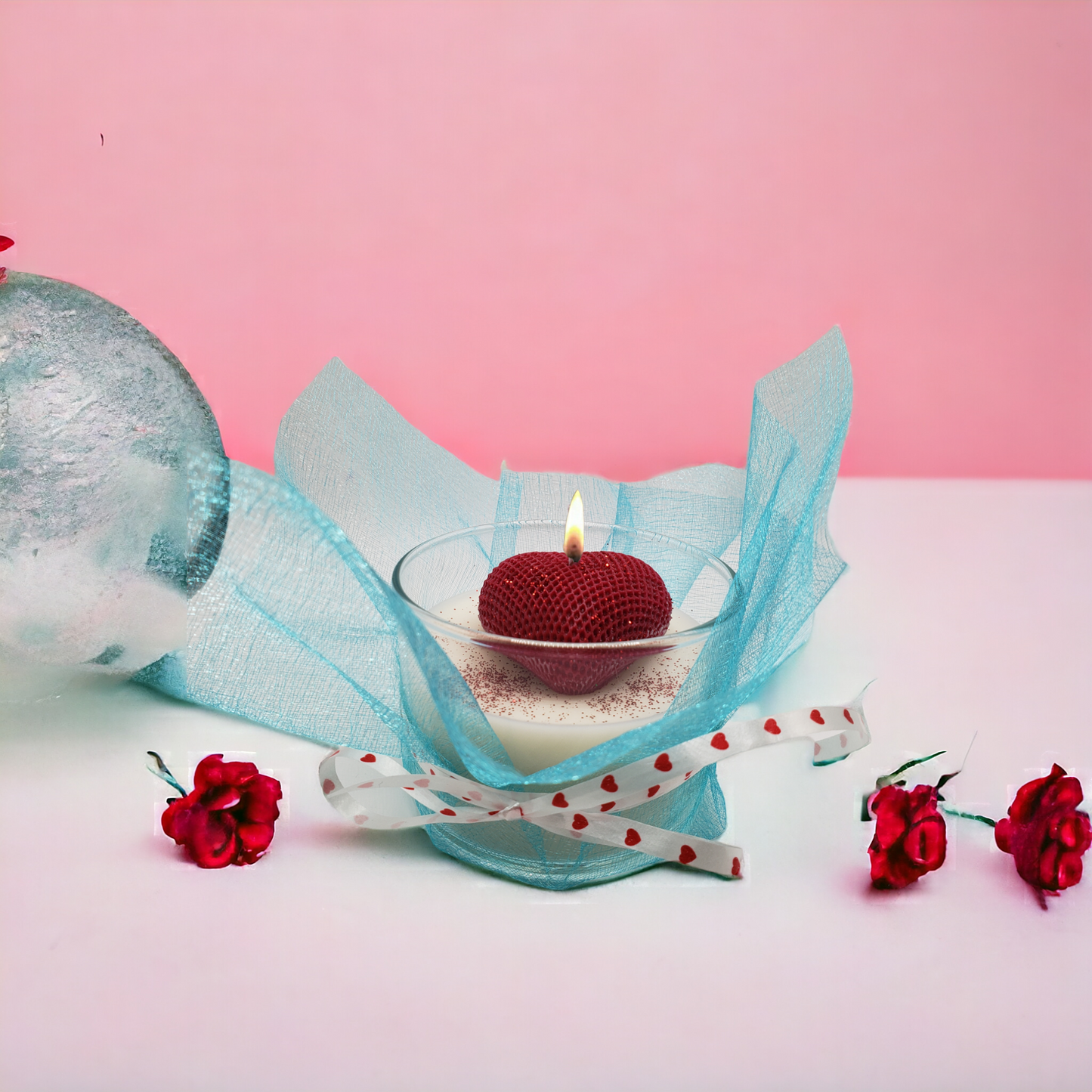 SAN VALENTÍN, VELA CORAZÓN ARDIENTE